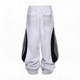 Men's 2-In-1 3-Stripe Wide Leg Sweatpants