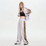 Men's Leopard Fur Hooded Cardigan