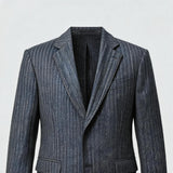 Hemp Linen Notch Lapel Blazer