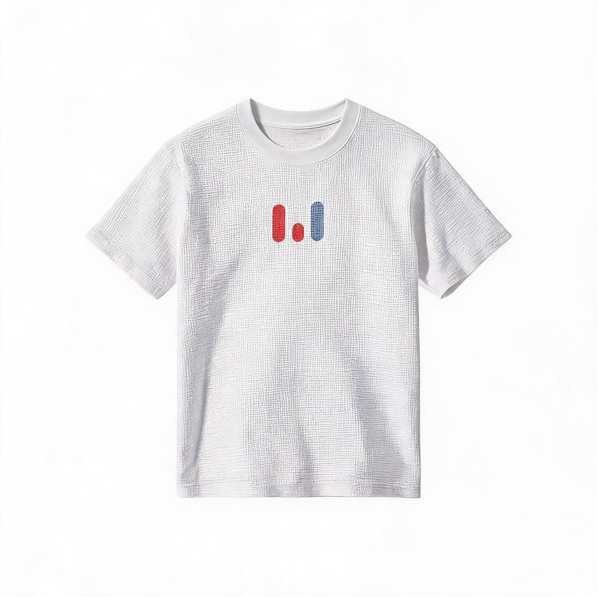 270G Printed Vintage Waffle Cotton Tee