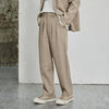 Pleated Wide Leg Suit Pants