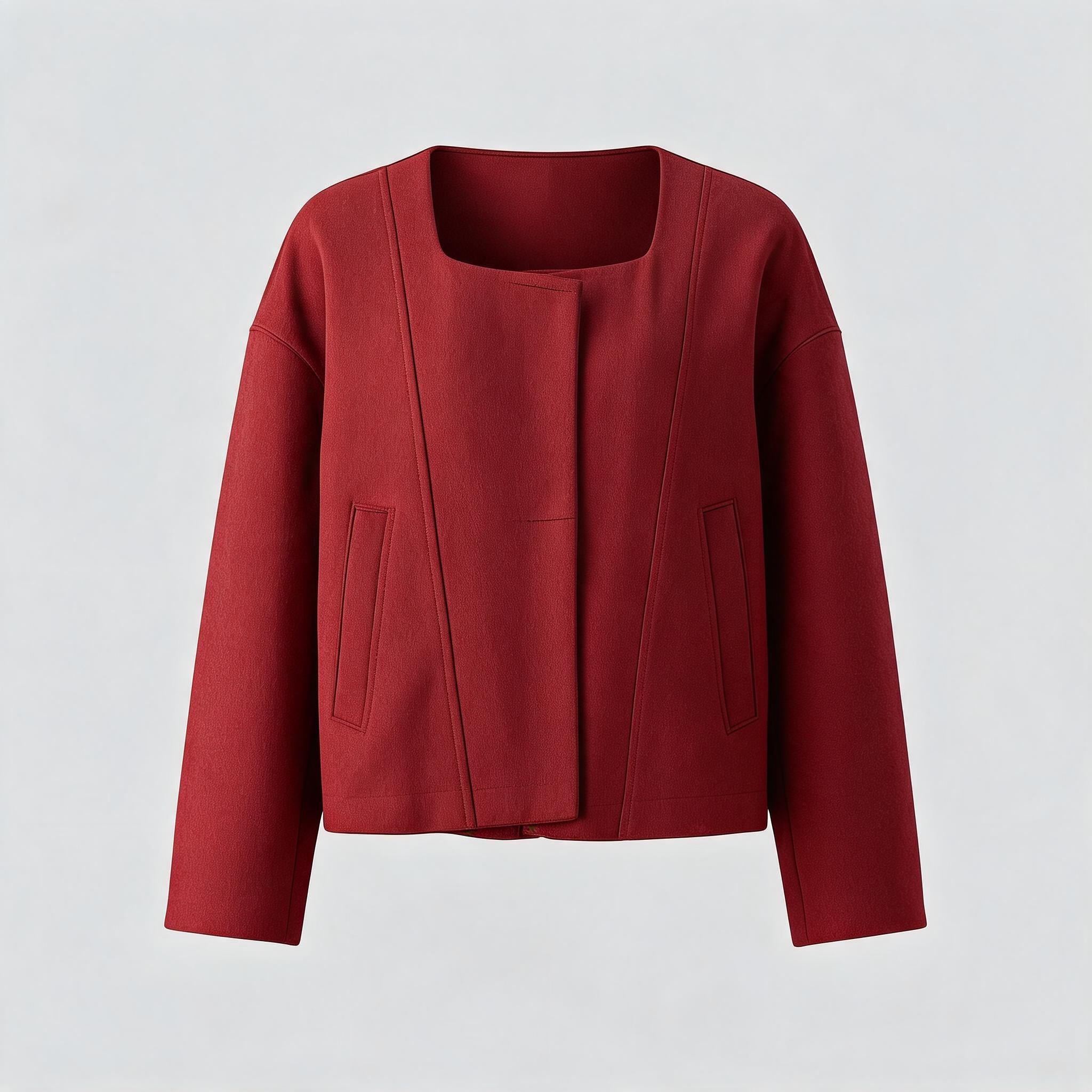 Square Collar Boxy Jacket