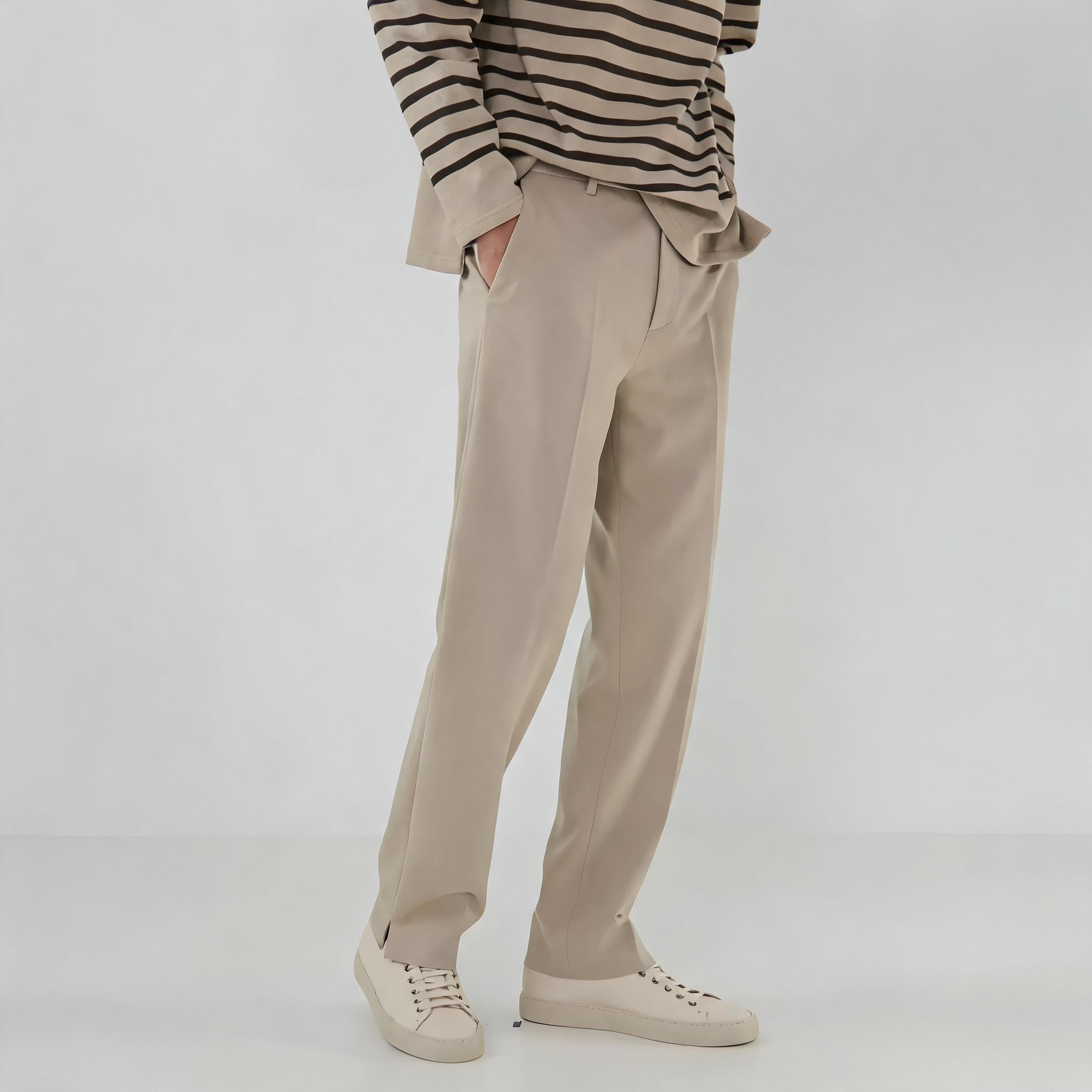 Drapey Straight Split Lounge Pants