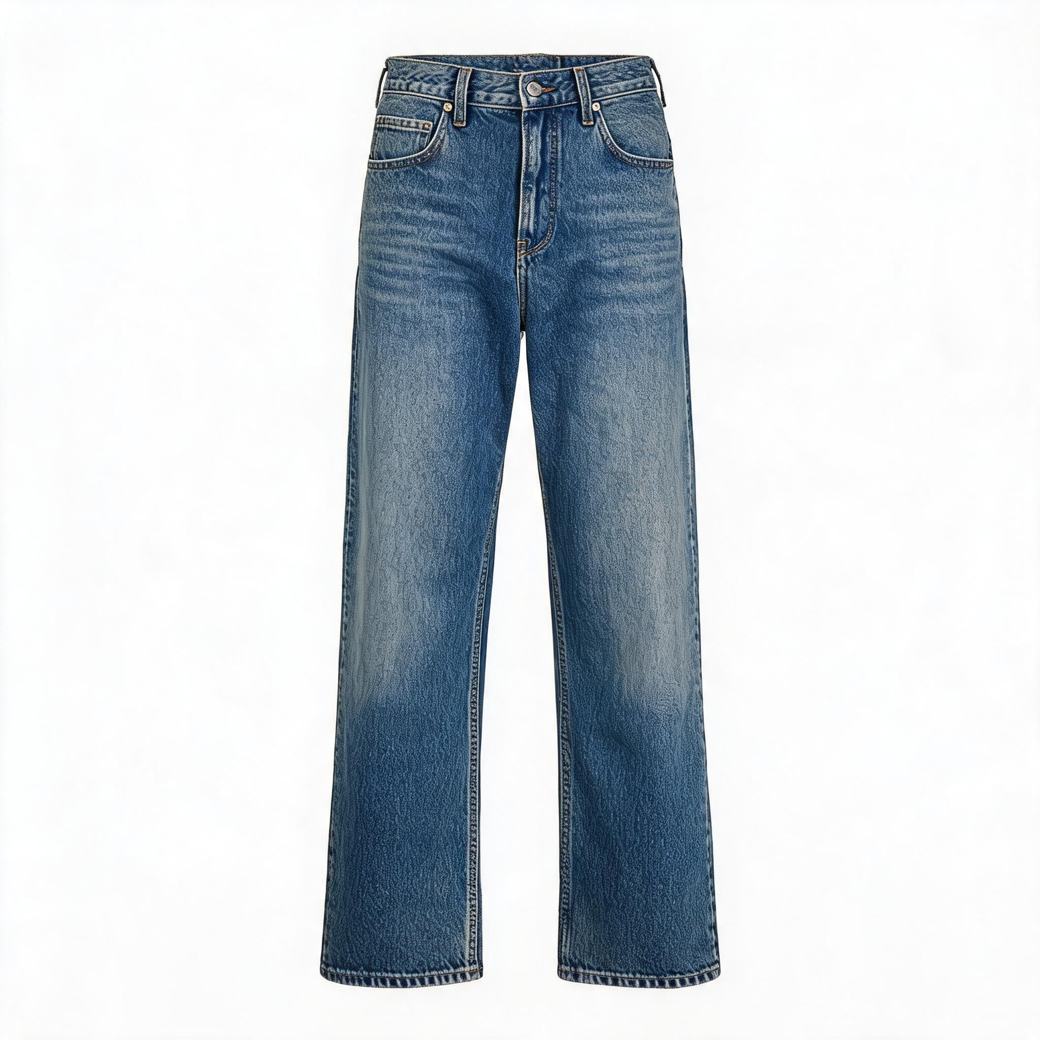 14Oz Turkish Washed Denim Straight Pants