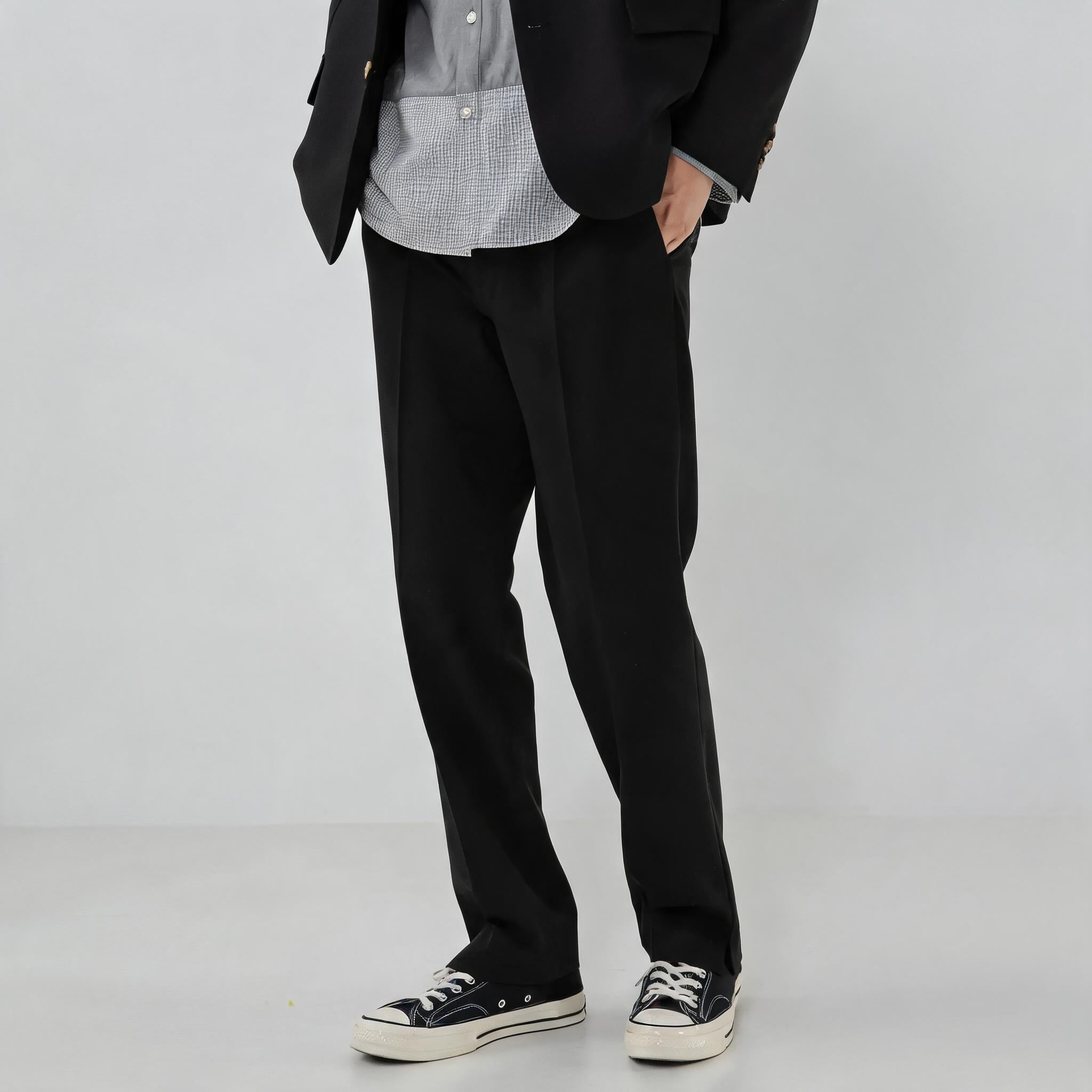 Drapey Straight Split Lounge Pants