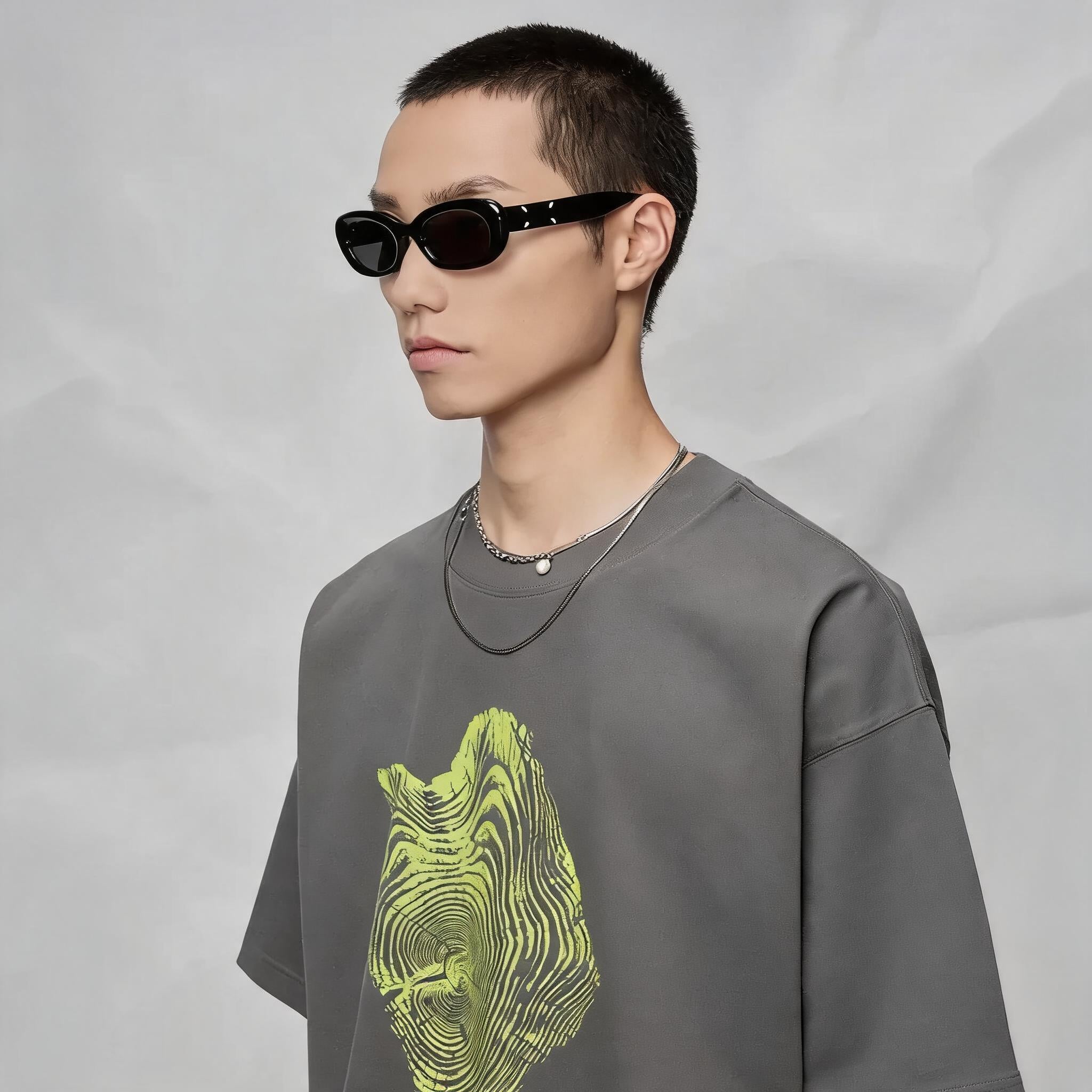 Oversized Graphic Print Tee