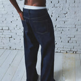 Okayama Kuroki Straight Denim Pants