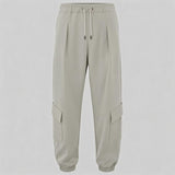 Tapered Drawstring Pocket Cargo Pants