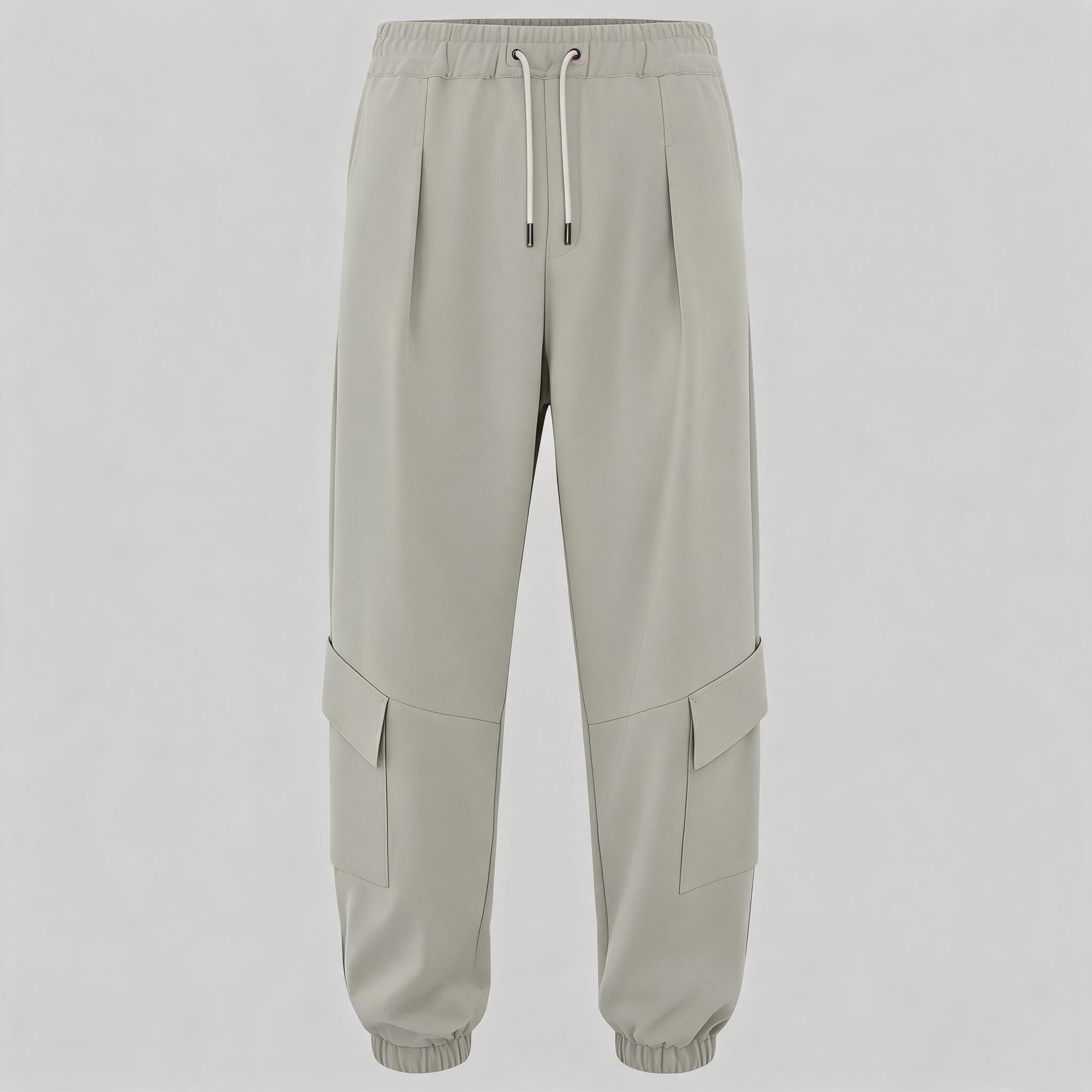 Tapered Drawstring Pocket Cargo Pants