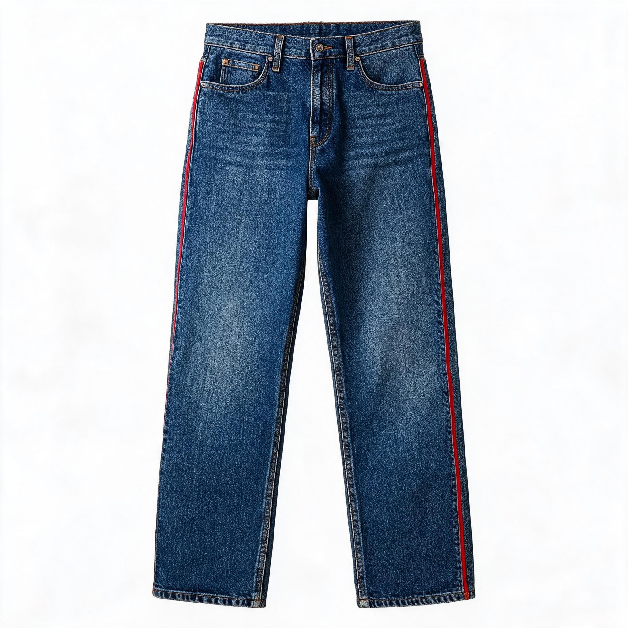 14Oz Red Selvedge Straight Denim Pants