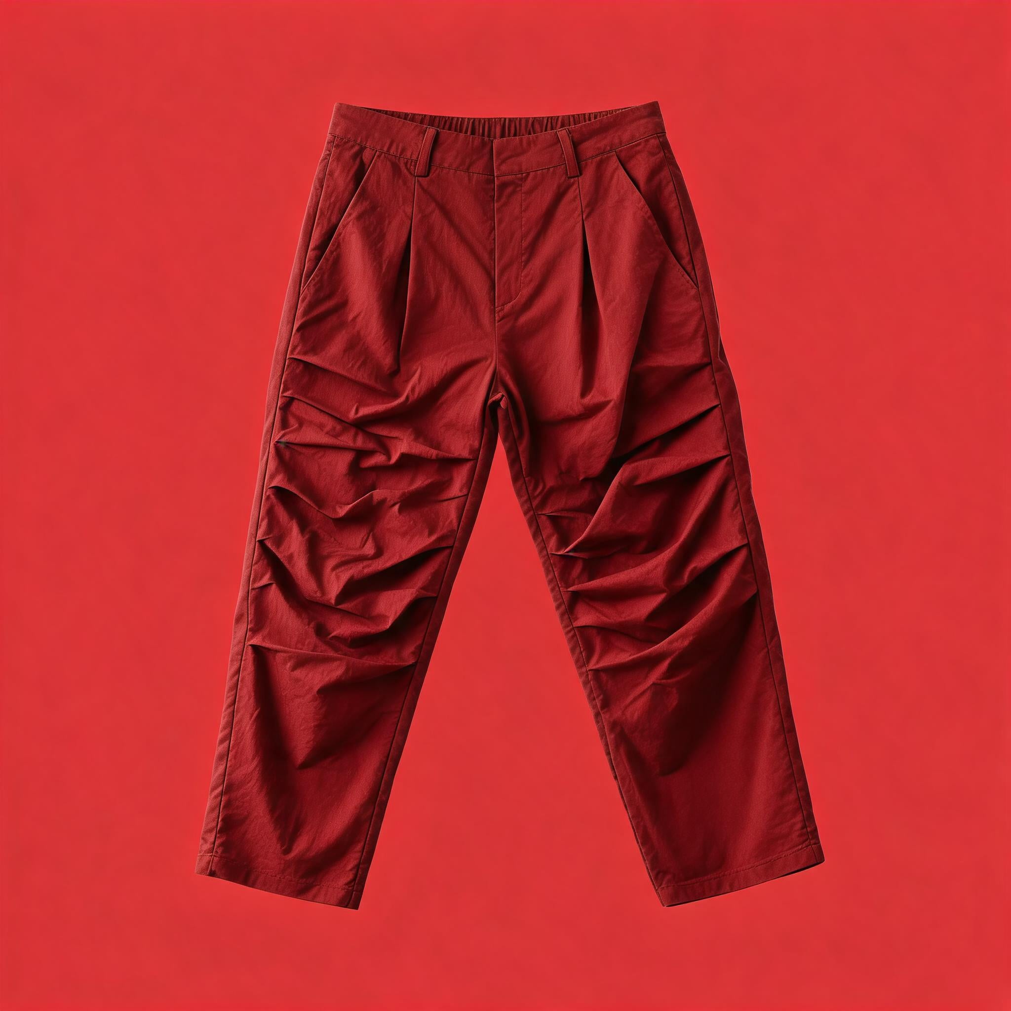 Sand Washed Pleated Tencel Pants