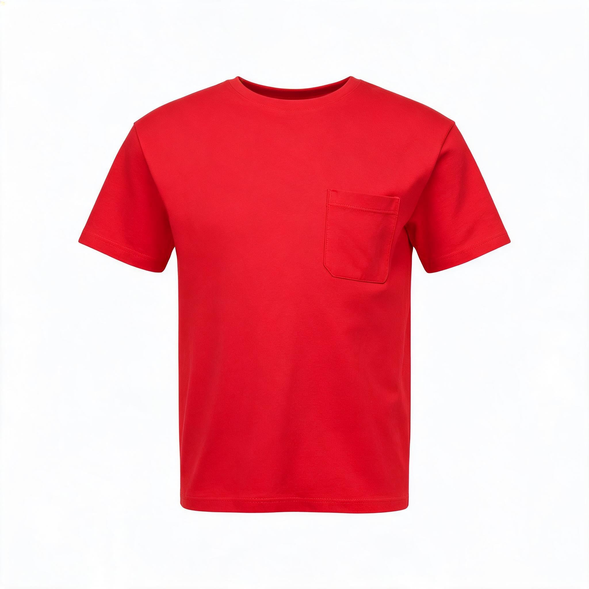 Chest Pocket Silk Cotton Tees