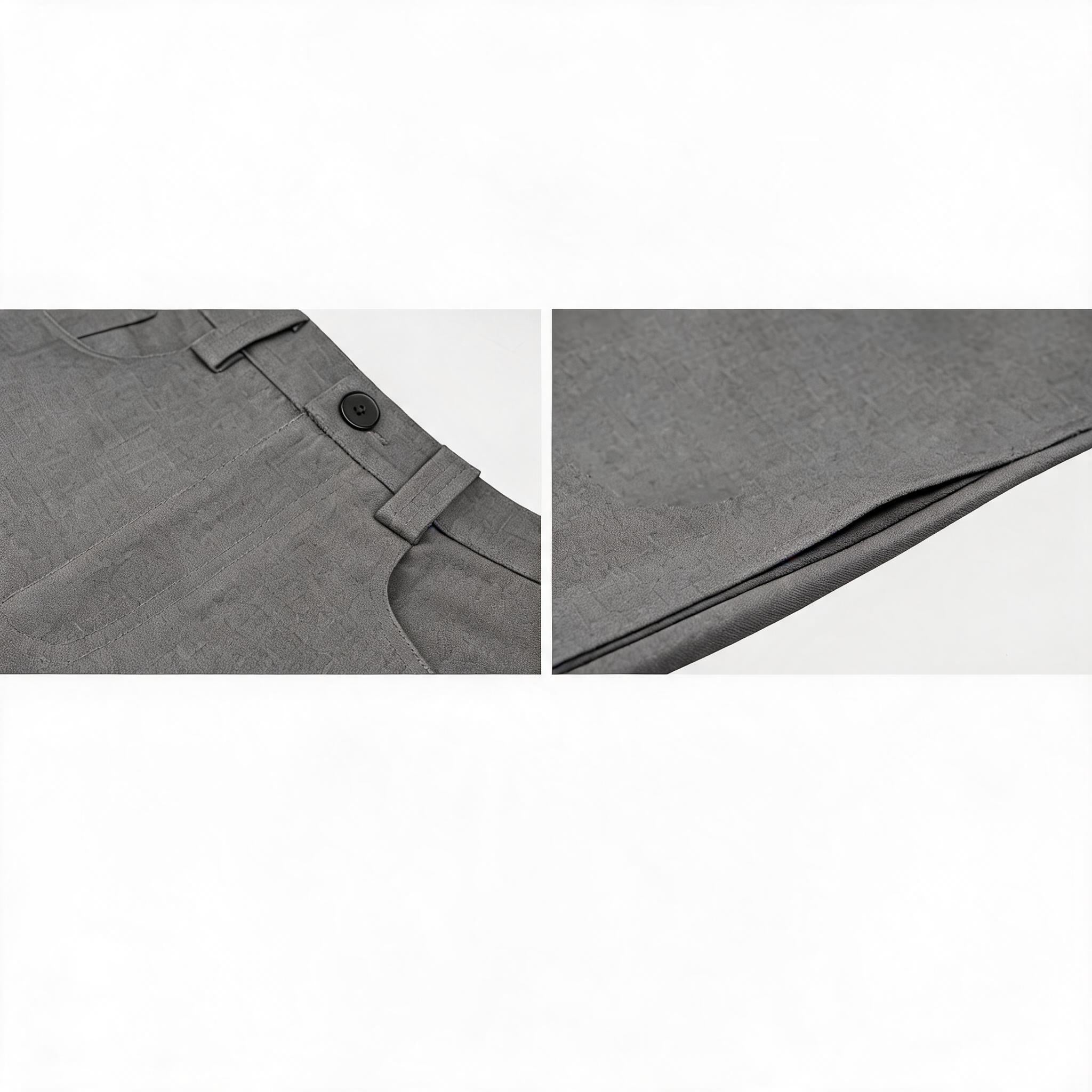Black Gray Wide Leg Dress Pants