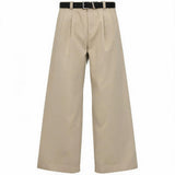 Natural Wash Double Pleated Loose Pants