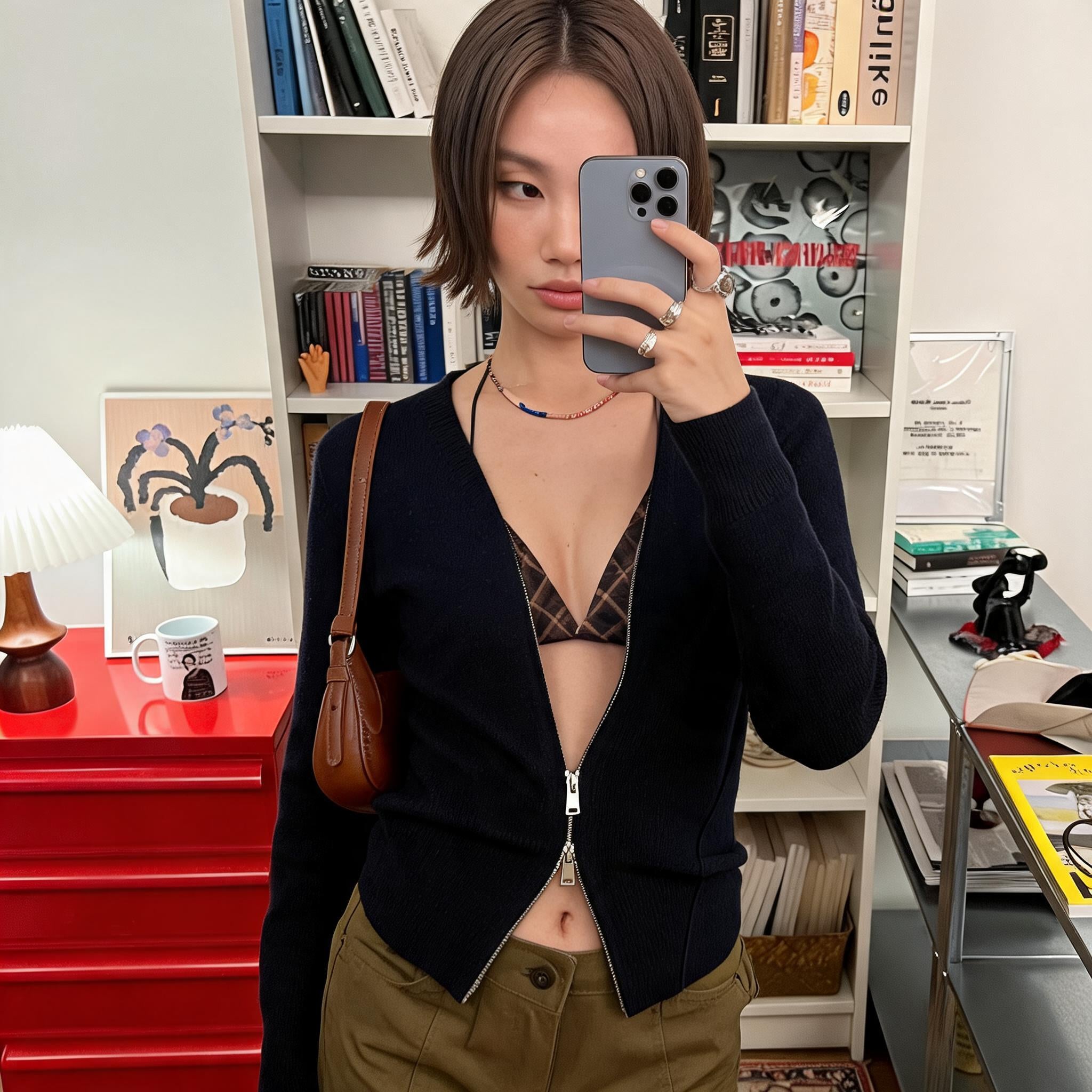 25SS V-Neck Zip Jacket