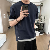 Basic Oversized Silver Foil Cool Tees