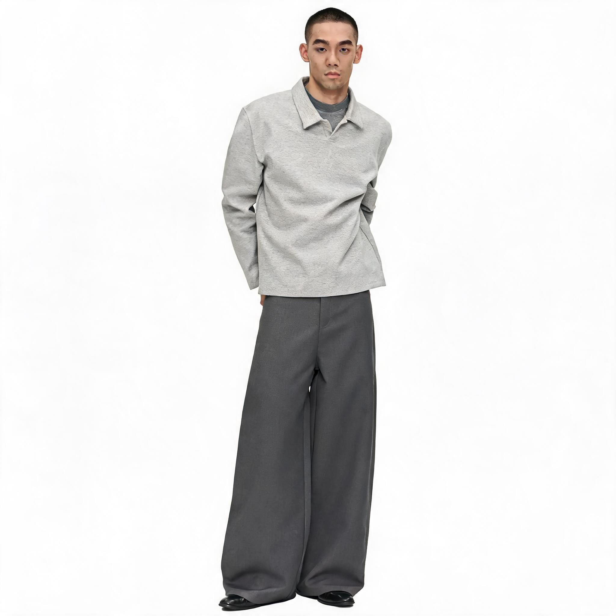 Collared Polo with Magnetic Closure