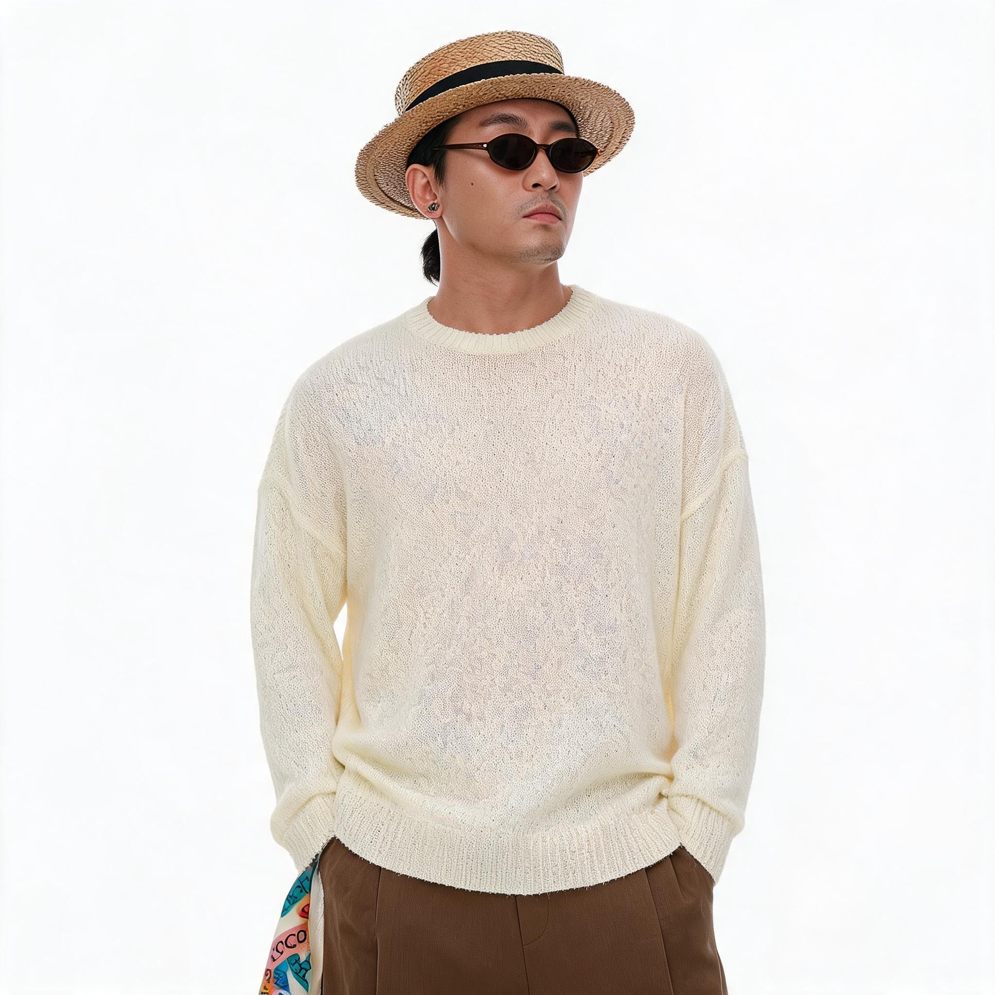 Men's Loose Spring Pullover Sweater