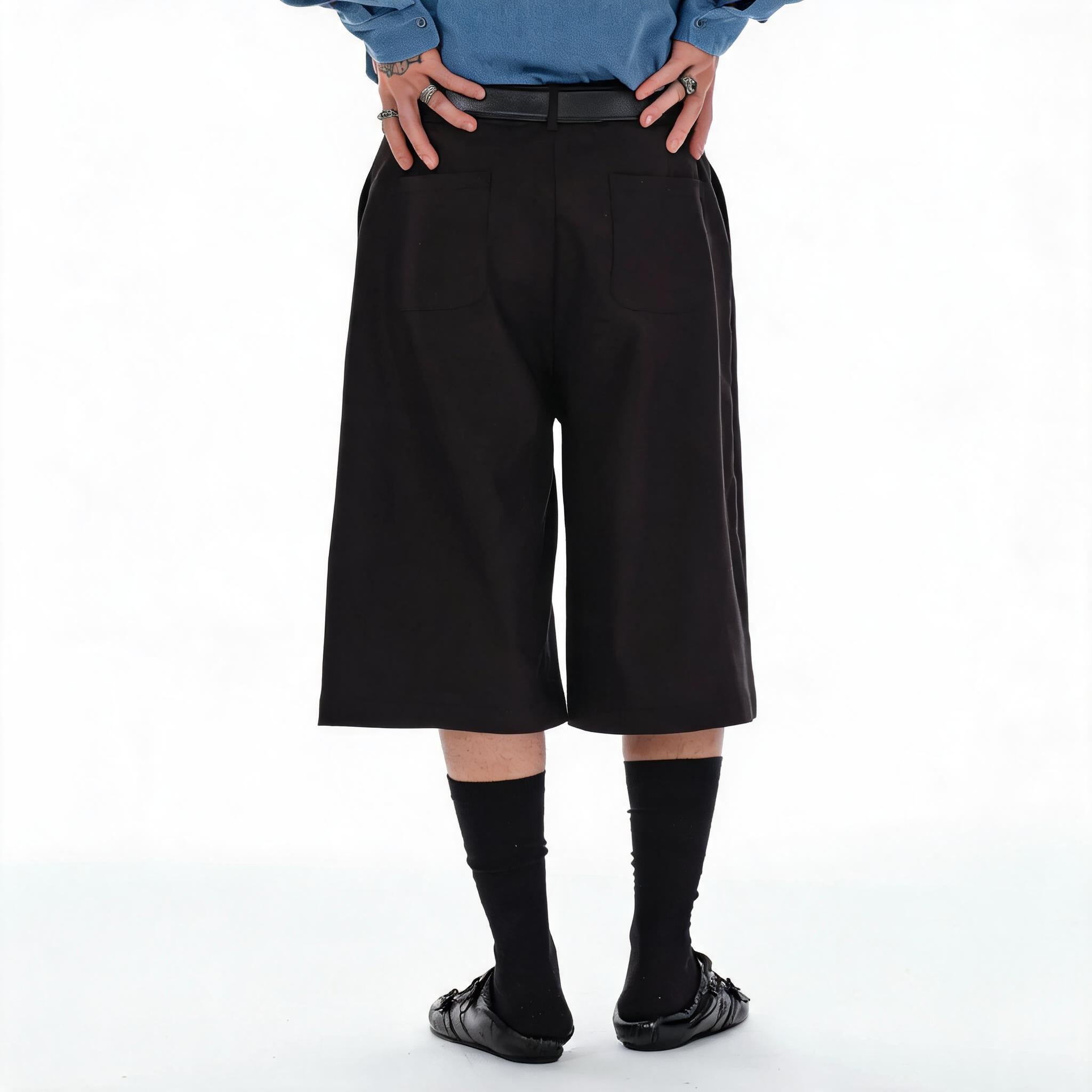 Men's Vintage Loose Cropped Pants