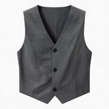 Vintage Sleeveless Grey Suit Vest