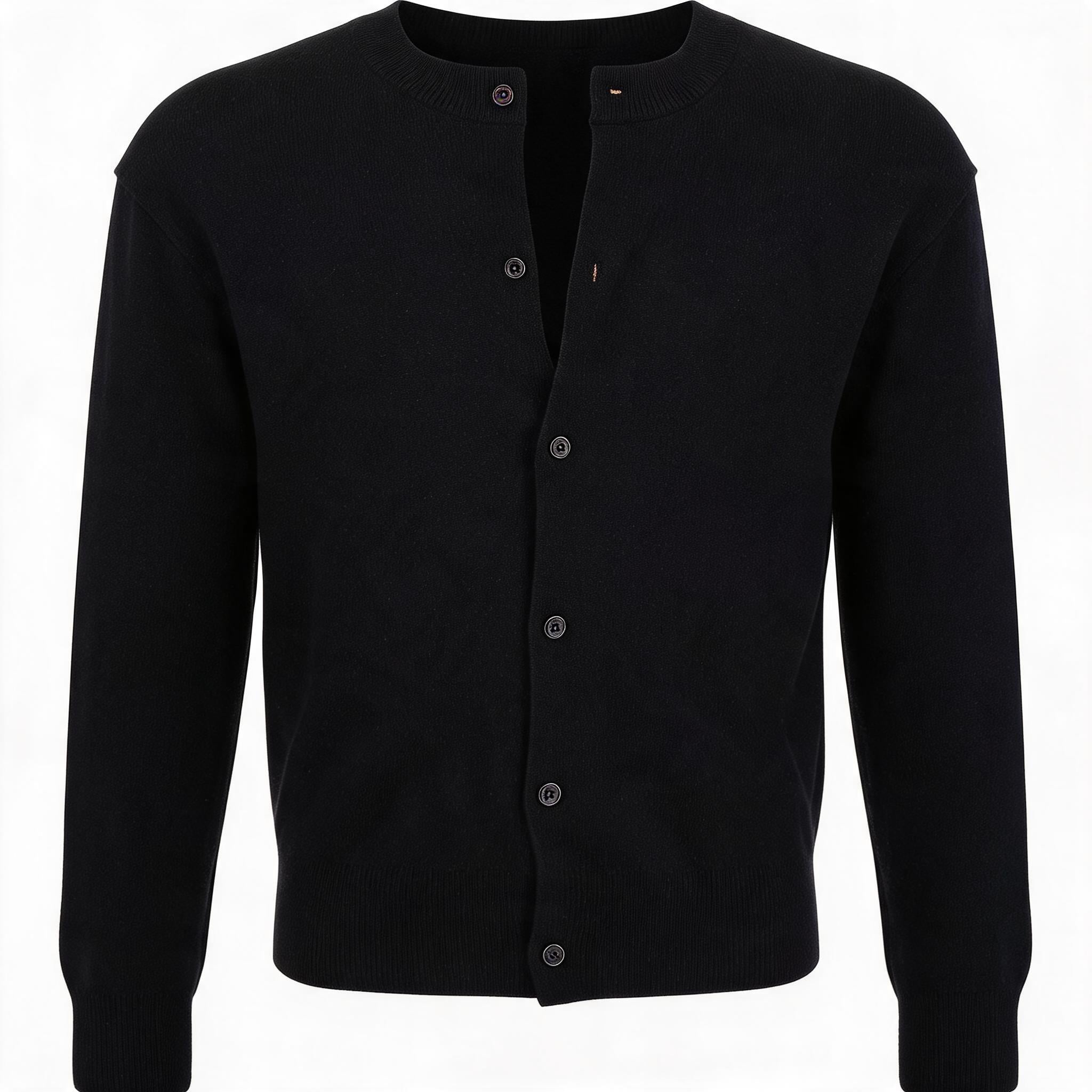 Solid Merino Wool Slim Cardigan