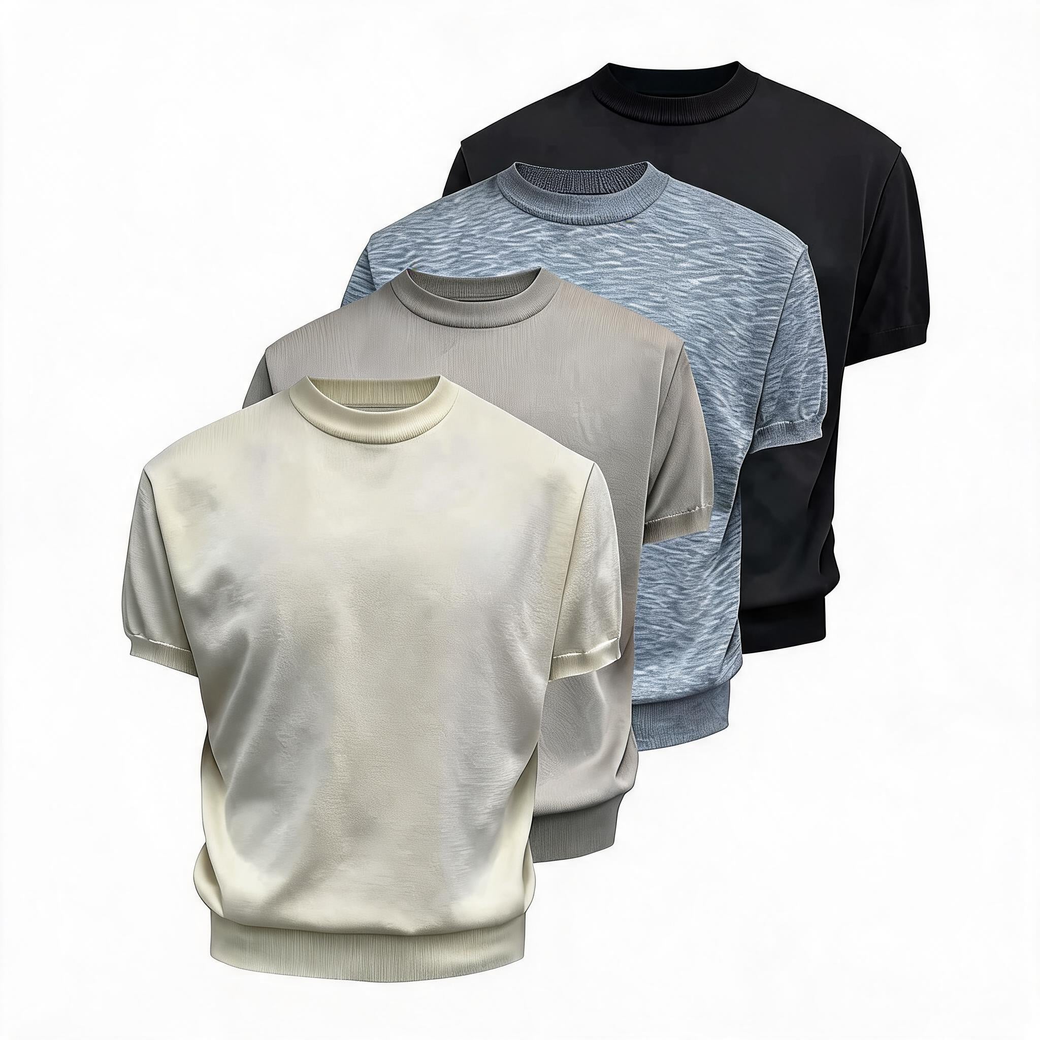 Ice Silk Slim Short Sleeve Tee