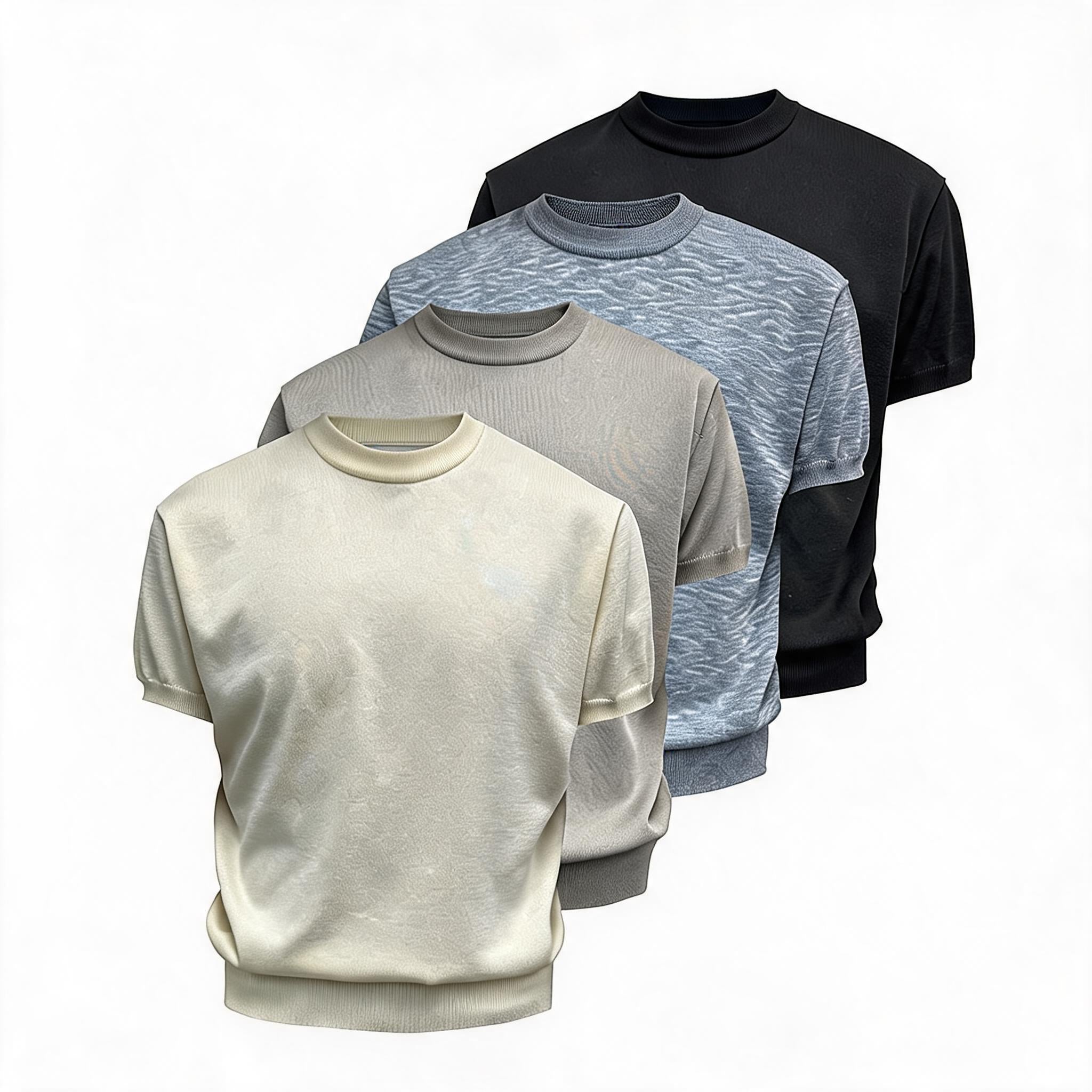 Ice Silk Slim Short Sleeve Tee