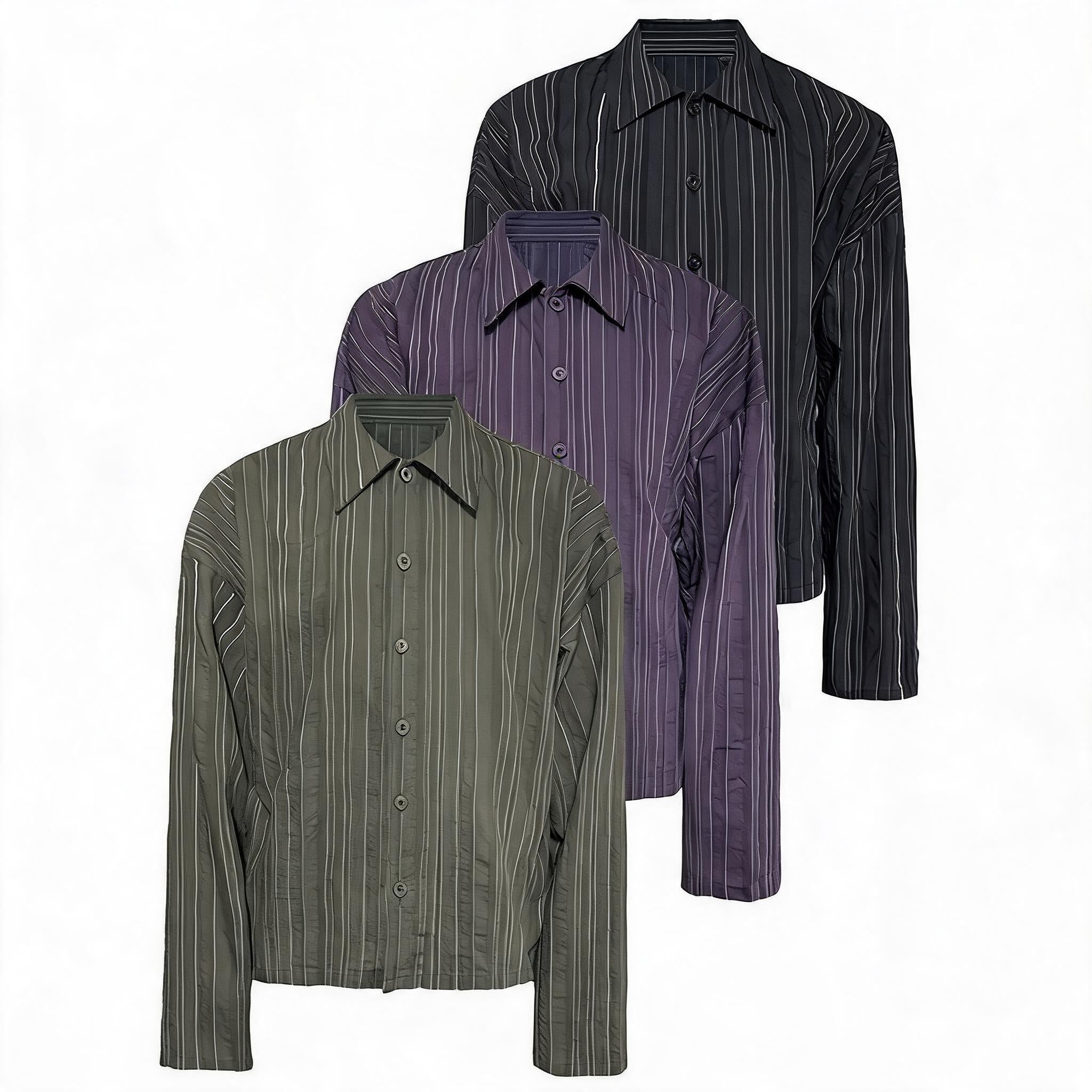 Striped Drop Shoulder Shirts
