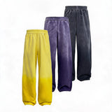 Faded Cotton Straight Loose Pants