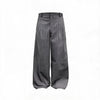 Plaid Pleated Wide Leg Pants