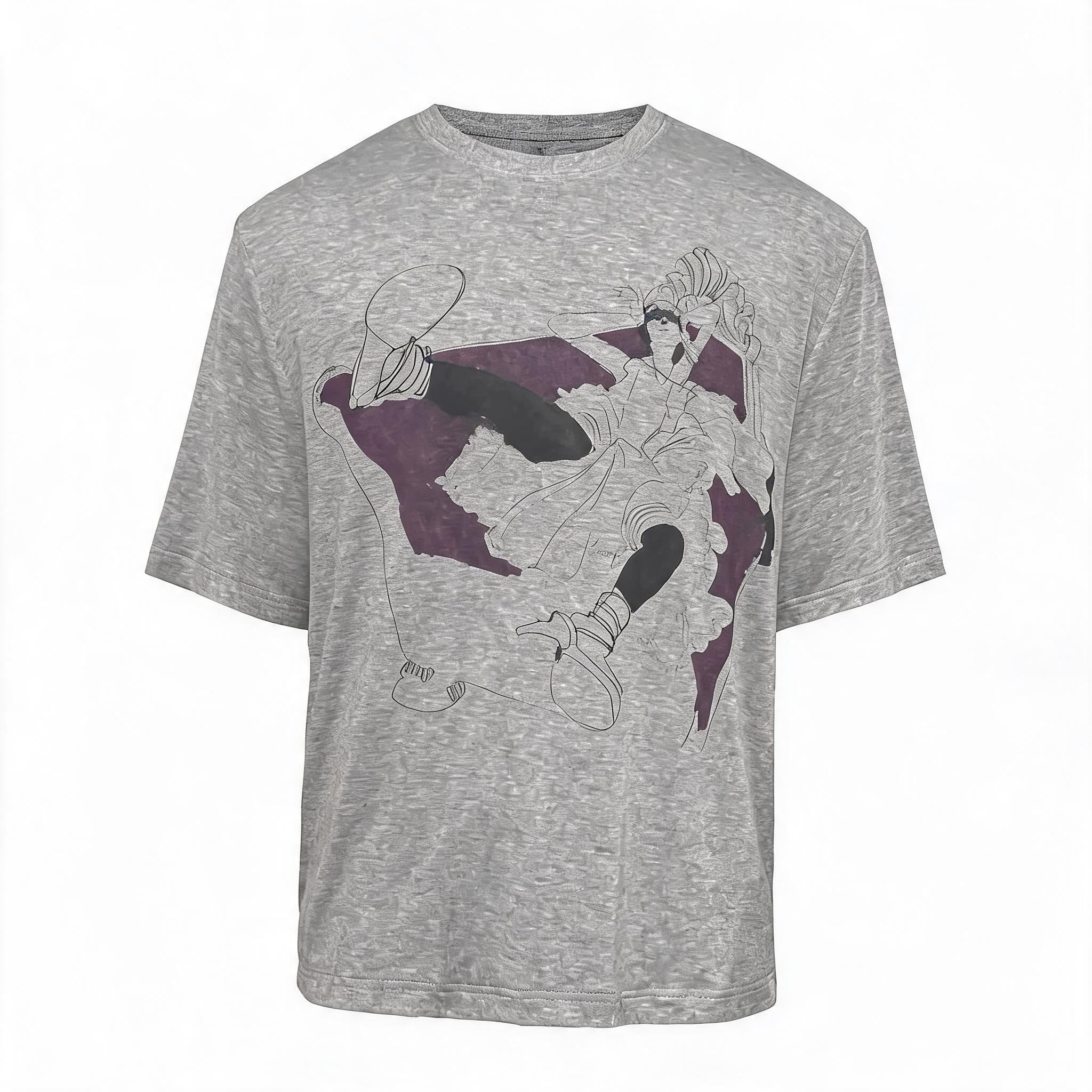 Purple Sofa Print Short Sleeve Tee