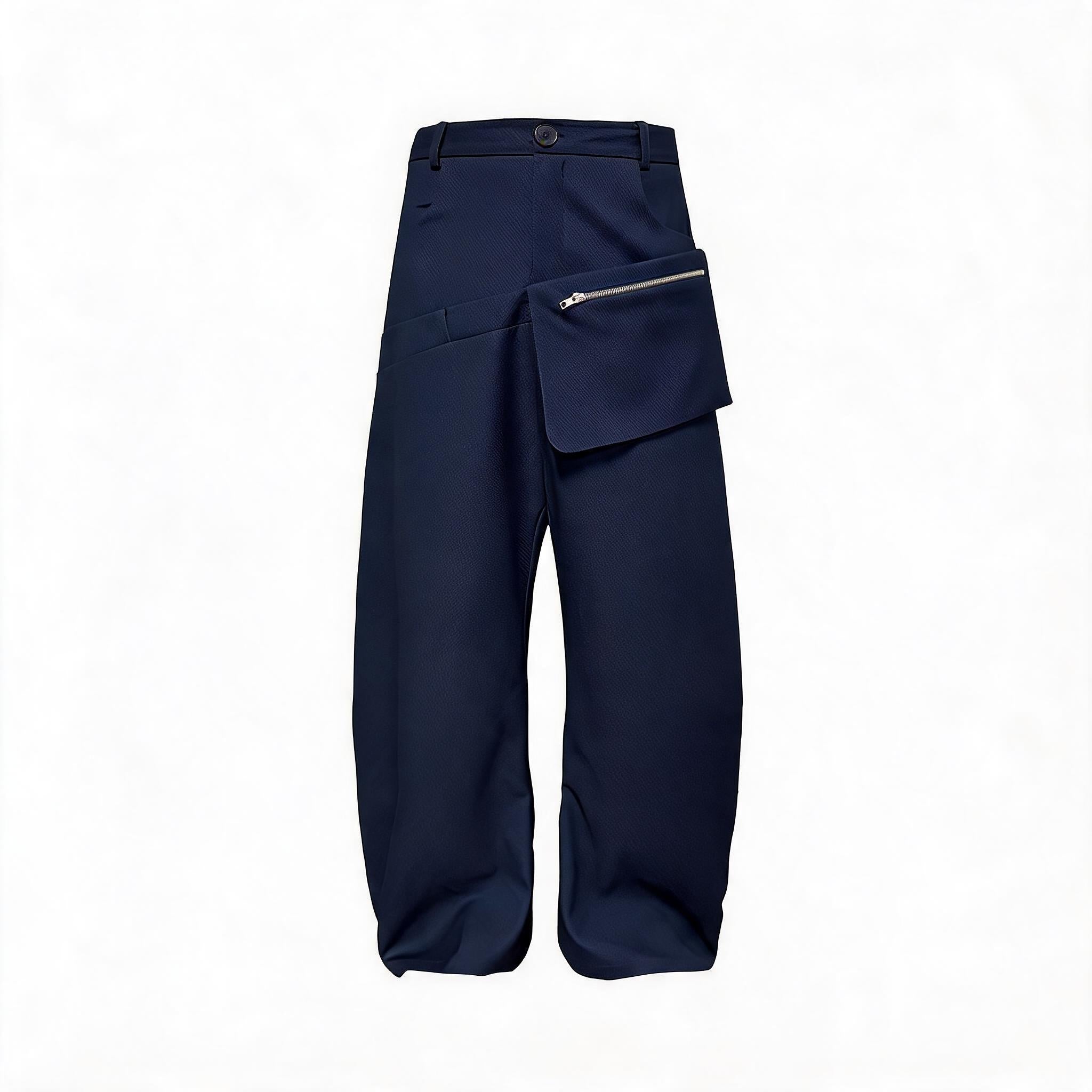 Double Waist Honeycomb Cargo Pants