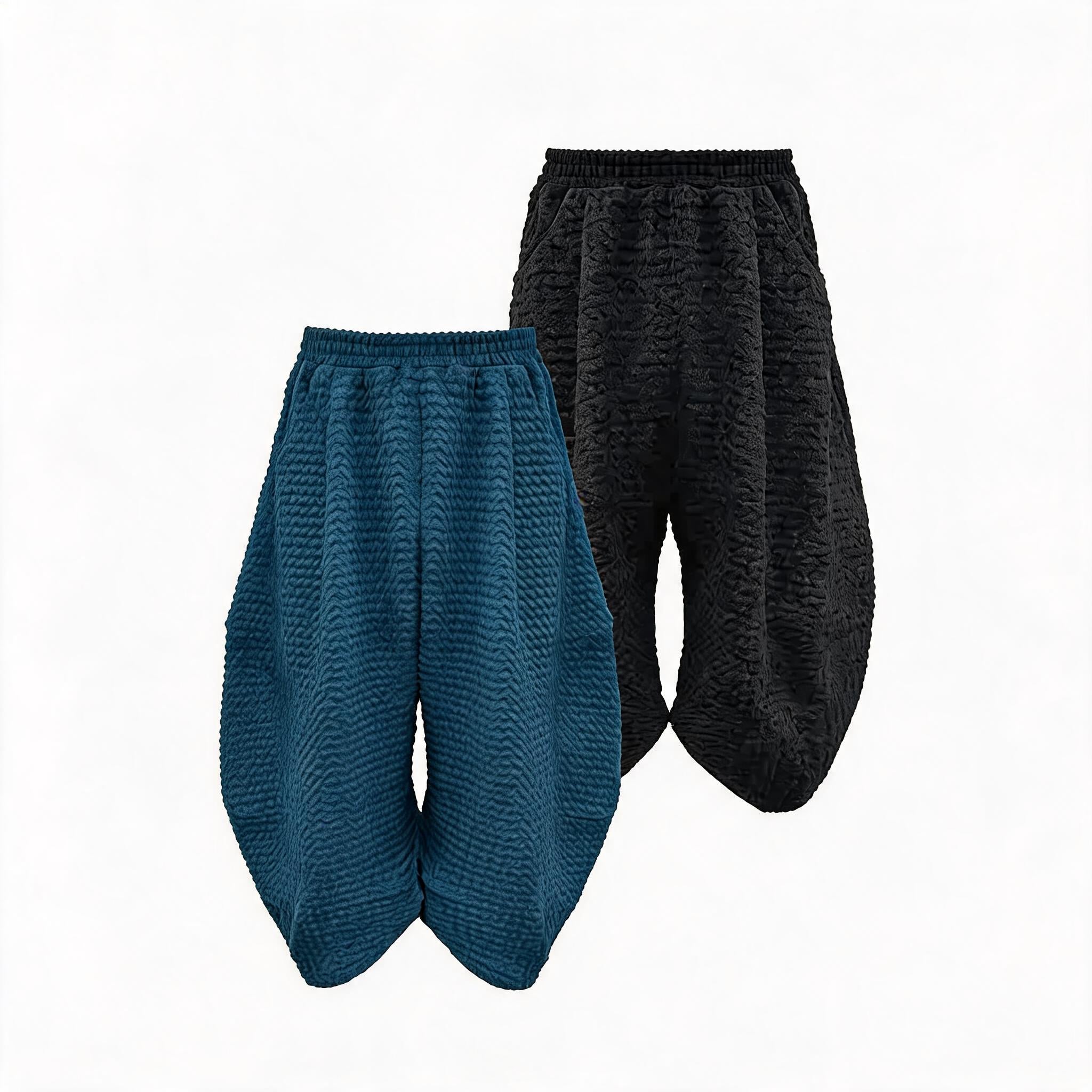 Jacquard Low-Rise Cropped Pants