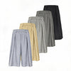 Bubble Pleated Plaid Capri Pants