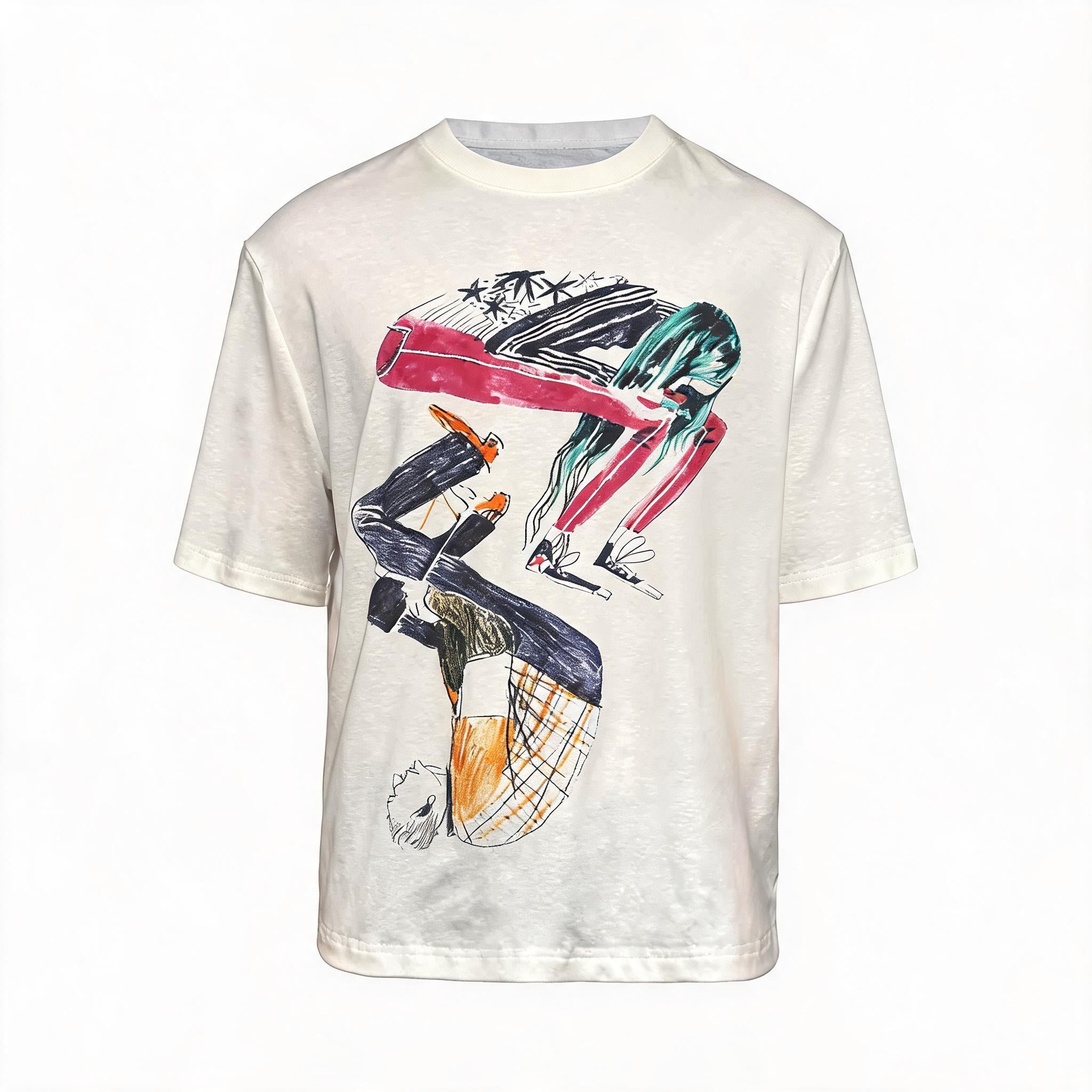 Short Sleeve Tai Chi Print Tee