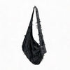 Curved Fringed Diamond Mummy Bag