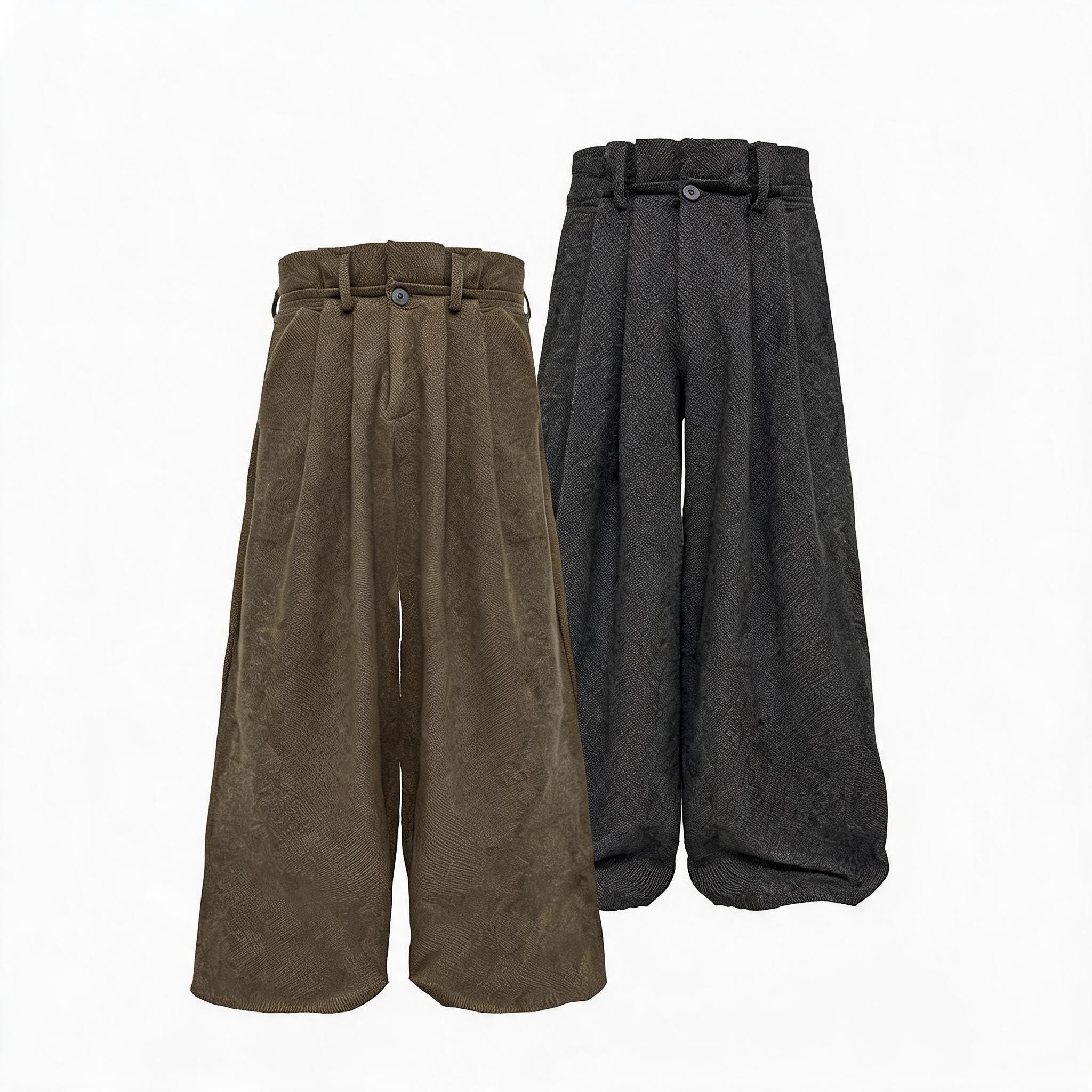 85% Wool Pleated Pants