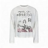 Rock Print Waffle Long Sleeve