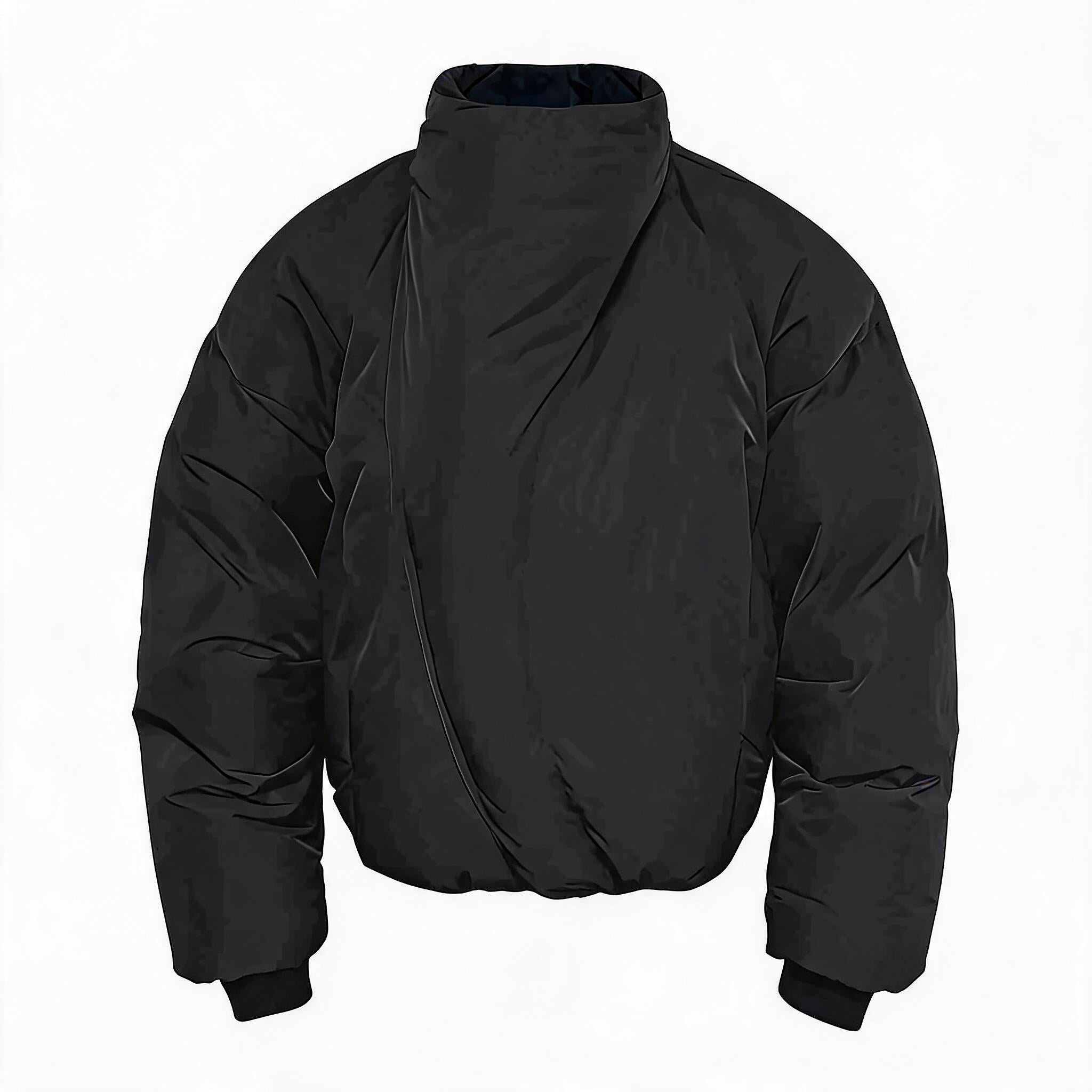 Magnetic Zipper Turtleneck Down Jacket