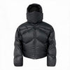 Duck Down Jacket With Removable Mask