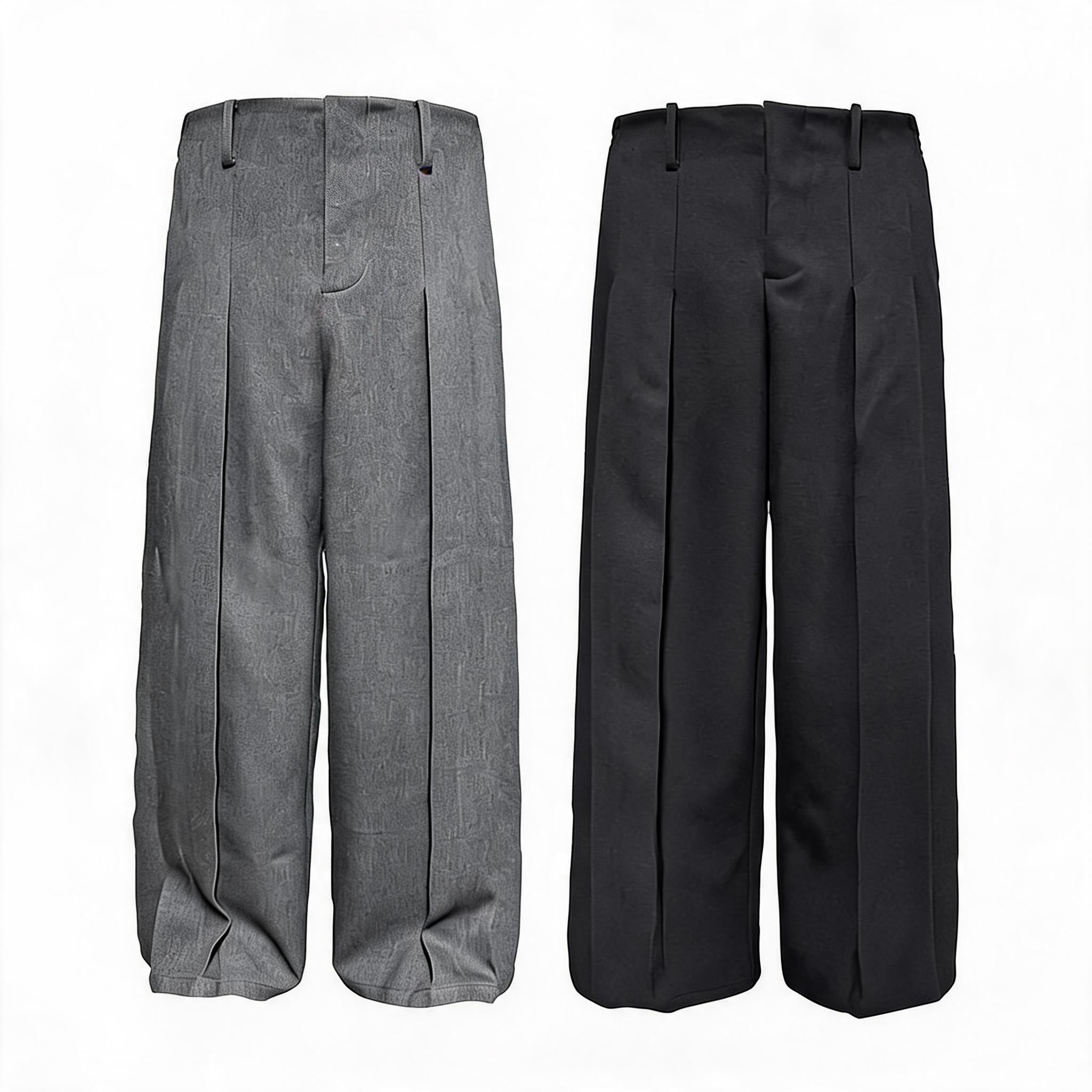 No Waistband Wide Leg TR Trousers