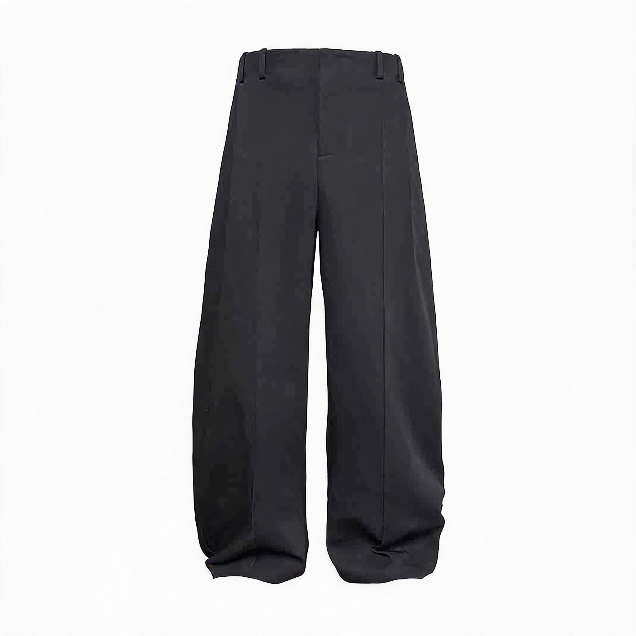 Curved Knife Pleated Wrinkle-resistant Pants