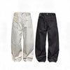 Distressed Fleece Lined Banana Jeans