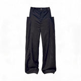 Straight Leg Side Pocket Dress Trousers