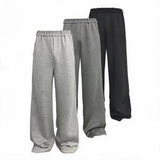 Flared Space Cotton Sweatpants With Pockets