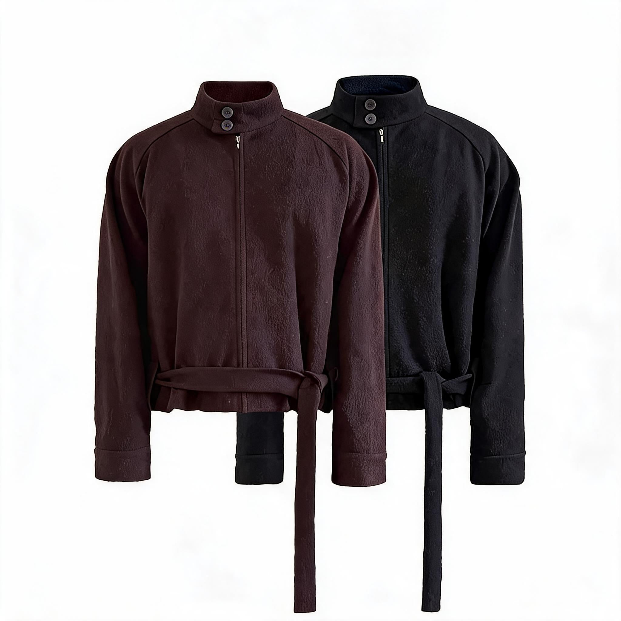 Laced Raglan Harrington Jacket