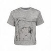 Couple Print Fitted Wool Blend Tee