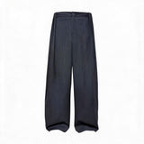 Striped Pleated Wide Leg Pants