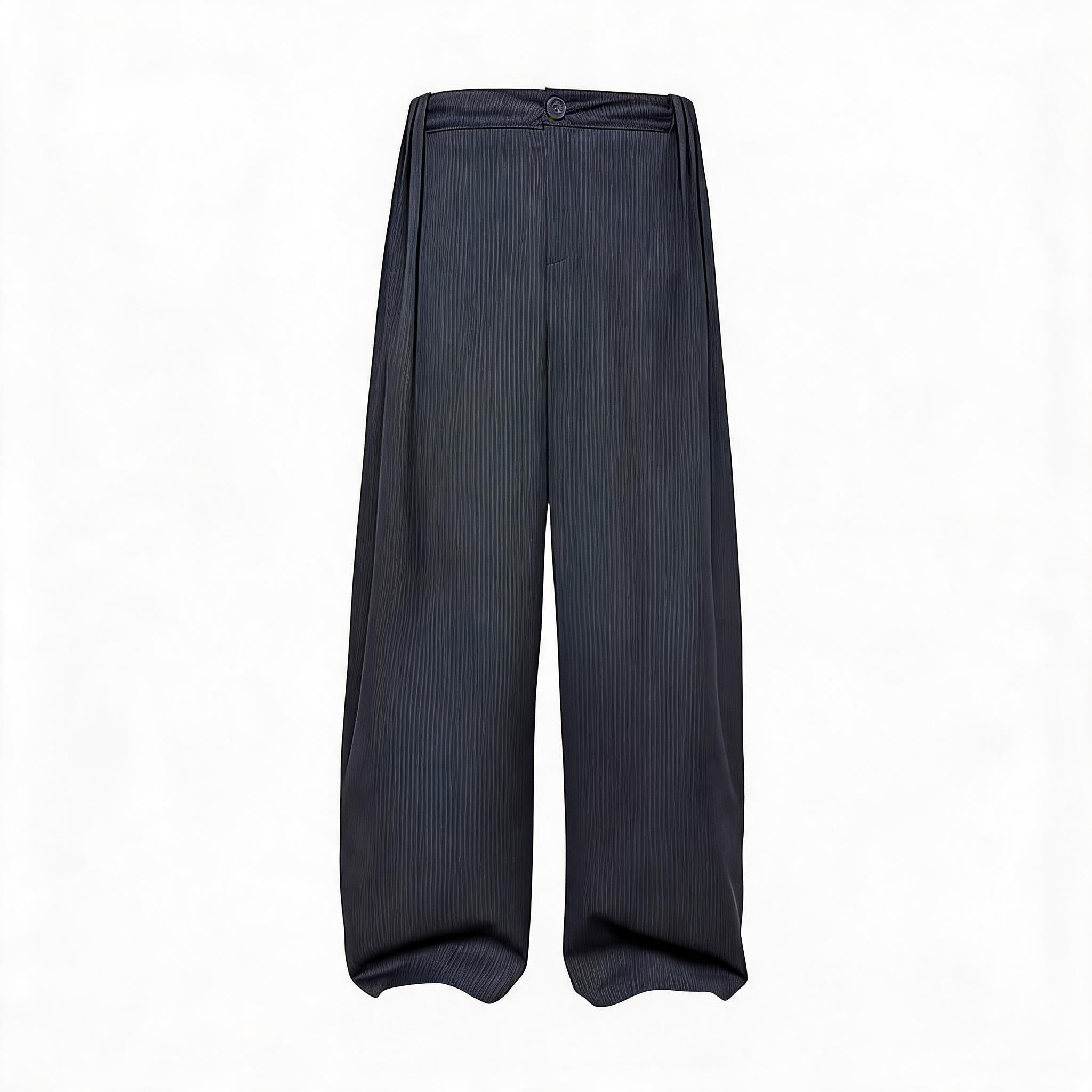 Striped Pleated Wide Leg Pants
