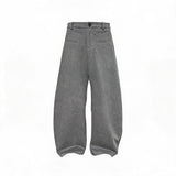 Reversible Pleated Brushed Low Rise Pants